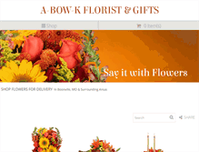 Tablet Screenshot of abowkfloristandgifts.com